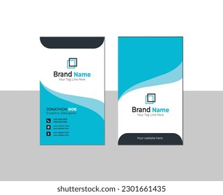 simple and clean business card. Minimal Corporate Business card.Vector Modern Creative and Clean Business Card Template with abstract background.
Vector Business cards and name card.horizental design.