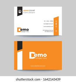 Simple and clean business card template vector design. Modern,creative, or corporate flat business card and visiting card.