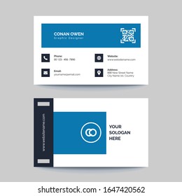 Simple and clean business card template vector design. Modern,creative, or corporate flat business card and visiting card.