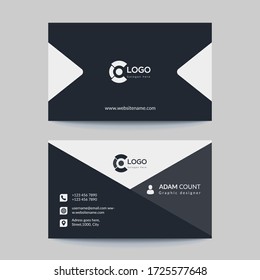Diseño vectorial de plantillas de tarjetas de visita simple y limpio. Tarjeta de visita y tarjeta de visita moderna, creativa o corporativa.