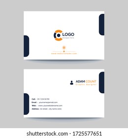 Simple and clean business card template vector design. Modern,creative, or corporate flat business card and visiting card.