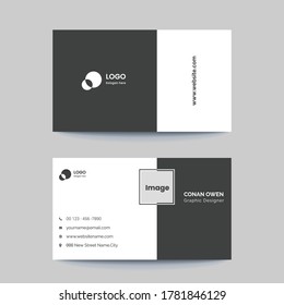 Simple and clean business card template vector design. Modern,creative, or corporate flat business card and visiting card.
