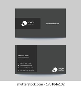 Diseño vectorial de plantillas de tarjetas de visita simple y limpio. Tarjeta de visita y tarjeta de visita moderna, creativa o corporativa.