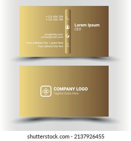 Plantilla de tarjeta de visita simple y limpia