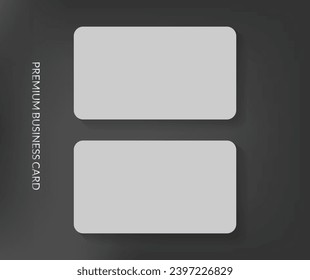 Simple and clean business card template mockup