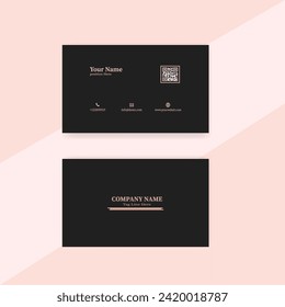 simple clean business card template design. 
