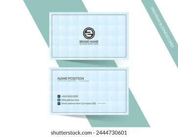 Simple and clean business card template layout