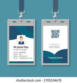 Simple and Clean business corporate ID Card Design Template