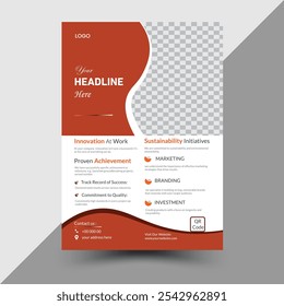 Simple and clean business flyer design 