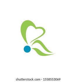 simple and clean butterfly logo