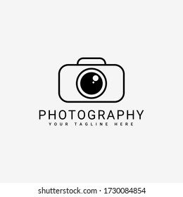 Simple and Clean Camera Logo Design With Black Color, This Logo Is Suitable for a Photographer