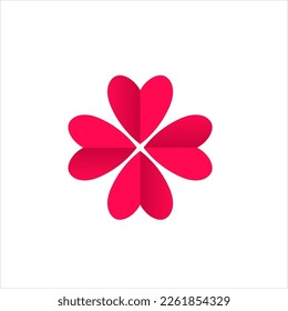 simple clean card with hearts. valentine party greeting design