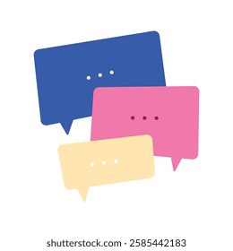 Simple and clean chat vector illustration