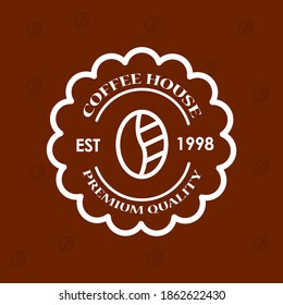 Simple and Clean Coffee Logo Design best for beans product or cafe identity