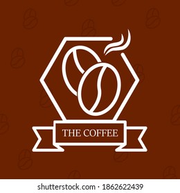 Simple and Clean Coffee Logo Design best for beans product or cafe identity