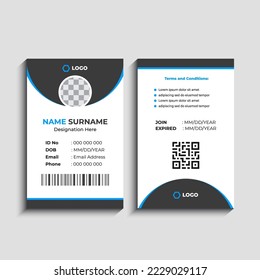 Simple and Clean Corporate ID Card Template Design