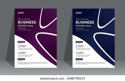 Simple and Clean cover design layout vector template in A4 size - Vector