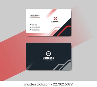 Simple clean creative business card layout