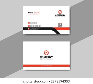 Simple clean and creative modern business card template design