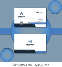 Simple clean creative modern business card design. Professional clean business card layout