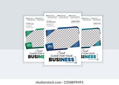  einfache, saubere, professionelle Vorlage für Creative Business Flyer, Vorlage für das Corporate Business Flyer
