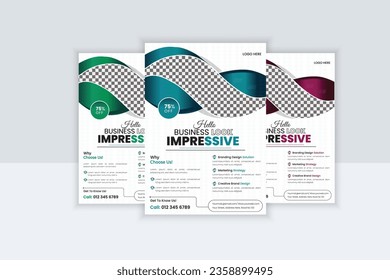  simple clean  Creative professional  business flyer template, Corporate Business flyer template
