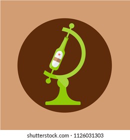 simple clean cute & sweet alcohol men control on earth. cool beer icon symbol creative vector. one green concept glass bottle simple on globe art flat design isolated cartoon around the world. 