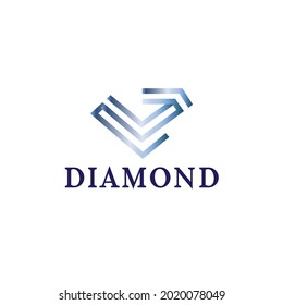 simple, clean, elegant diamond monoline logo design. vector icon illustration inspiration