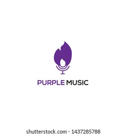 simple, clean, elegant, modern and sophisticated logo design illustration inspiration with microphone, human, hair, and fire for an artist, entertainment, music, etc