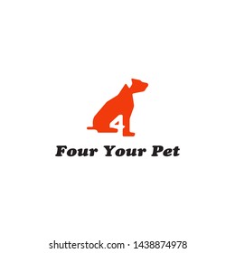 simple, clean, elegant, unique, fun and modern logo design illustration inspiration with dog for pet shop, animal, etc