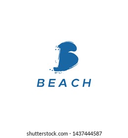 simple, clean, elegant, unique and elegant with initial B and bird