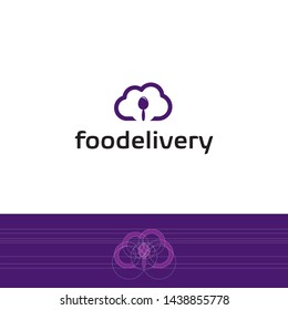 simple, clean, elegant, unique, and modern logo design illustration inspiration for food and drink, delivery older, etc