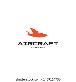 simple, clean, elegant, unique, modern and sophisticated logo design with aircraft for tour and travel, transportation, holiday, aviation, etc