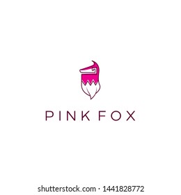 simple, clean, elegant, unique, sophisticated and modern logo design with fox