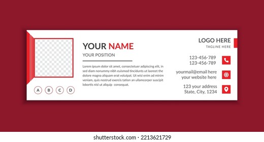 Simple and clean email signature template