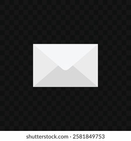 Simple and clean envelope icon, ideal for email themes, messaging apps, or communication-related designs