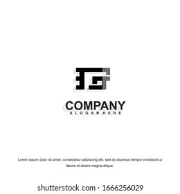 Simple and clean flat design of letter  G logo vector template