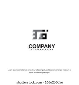 Simple and clean flat design of letter  G logo vector template
