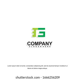 Simple and clean flat design of letter  G logo vector template