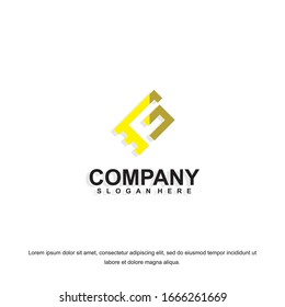 Simple and clean flat design of letter  G logo vector template