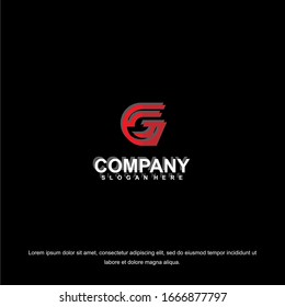  Einfache und saubere flache Gestaltung der Buchstaben G Logo Vektorillustration Vorlage. Buchstabe G-Firmenlogo