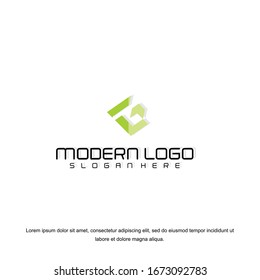 Simple and clean flat design of letter G logo vector template. 