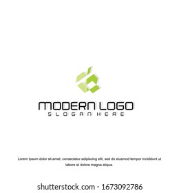 Simple and clean flat design of letter G logo vector template. 