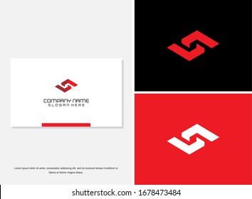 Simple and clean flat design of letter S logo vector template. Business corporate letter S logo design template. Letter S logo for business