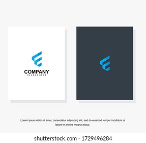 Simple and clean flat design of letter E logo vector template. Business corporate letter E logo design template. Letter E logo for business.