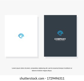 Simple and clean flat design of letter E logo vector template. Business corporate letter E logo design template. Letter E logo for business.