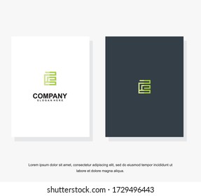 Simple and clean flat design of letter E logo vector template. Business corporate letter E logo design template. Letter E logo for business.