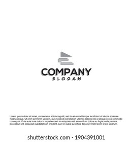 Simple and clean flat design of letter E logo vector template. Business corporate letter E logo design template. Letter E logo for business.