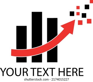 Simple and clean flat design of marketing logo vector template.