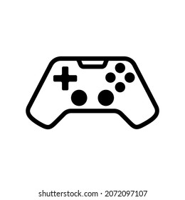 Simple And Clean Game Joystick Controller Vector Icon Illustration On White Background